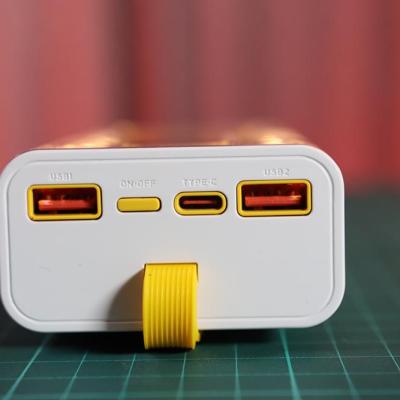 20000mah 66W Transparent Power Bank Portable Fast Charging PD 22W External Battery Charger Powerbank