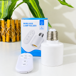 E27 Wireless Lamp Holder with Remote Control 428A Smart Wireless Timer Switch for Bulb